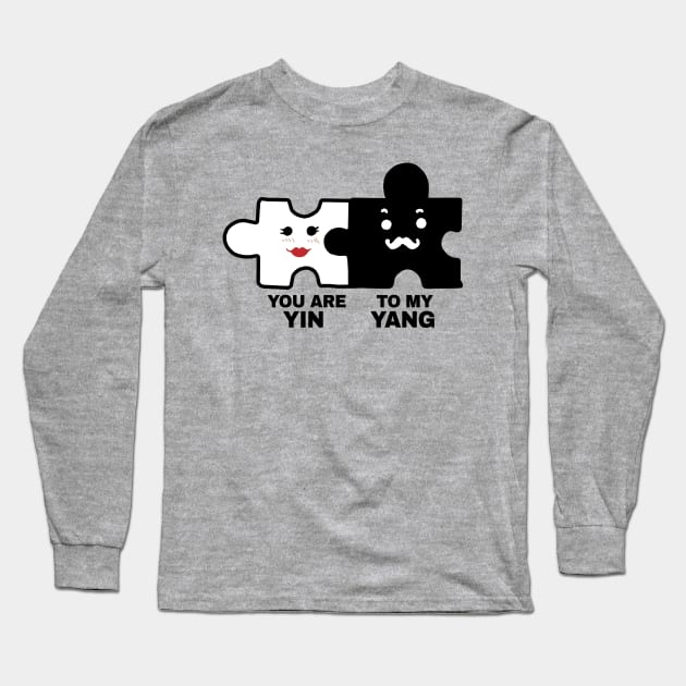 You Are Yin To My Yang Long Sleeve T-Shirt by KewaleeTee